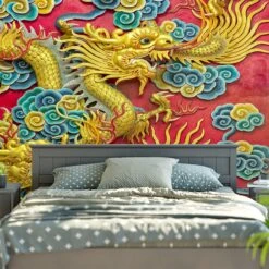 Tenture Psychédélique Dragon 9 Tenture Psychédélique Dragon -EtoileHarmonie Promos Boutique tenture dragon www etoileharmonie fr 4