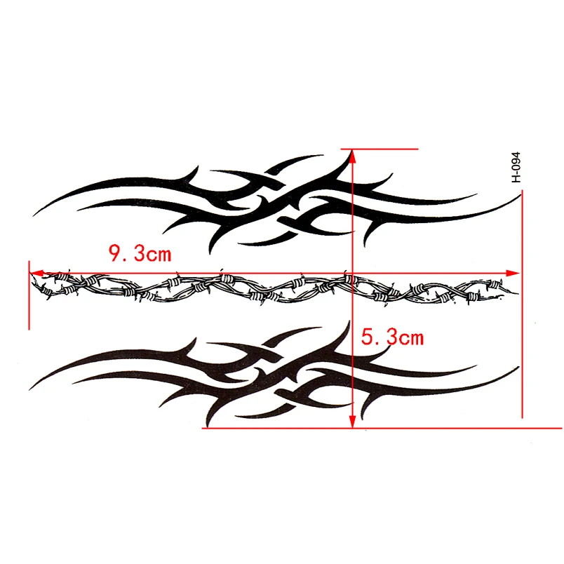 Tribal Et Barbelé Tatouage éphémère 2 Tribal Et Barbelé Tatouage éphémère – Image 2