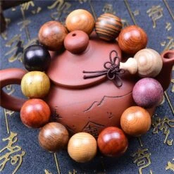 Bracelet Perles Bois Santal Bouddhiste - Fait Main -EtoileHarmonie Promos Boutique www etoileharmonie fr 4